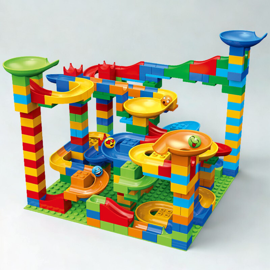Edukacyjny Zestaw Klocków Marble Run - Kreatywne Budowanie Torów dla Dzieci 2