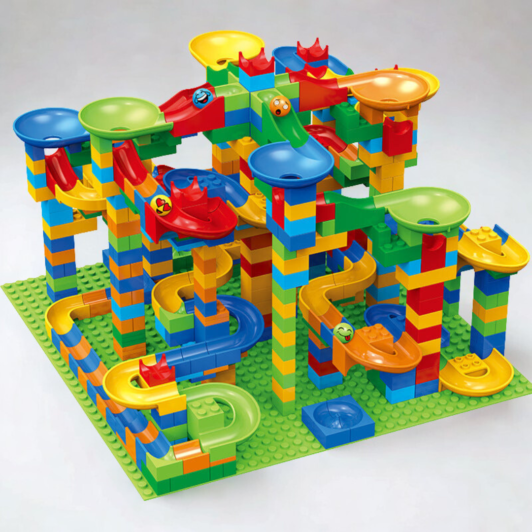 Edukacyjny Zestaw Klocków Marble Run - Kreatywne Budowanie Torów dla Dzieci 3