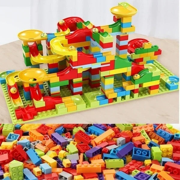 Edukacyjny Zestaw Klocków Marble Run - Kreatywne Budowanie Torów dla Dzieci 5