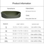 Ekologiczne Legowisko dla Zwierząt - Bawełna z Recyklingu, Antypoślizgowe, Pranie w Pralce 8