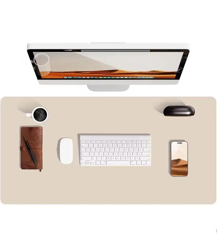 Elegancka Skórzana Podkładka Na Biurko Wodoodporna Duża Ochrona Zamszowa 0