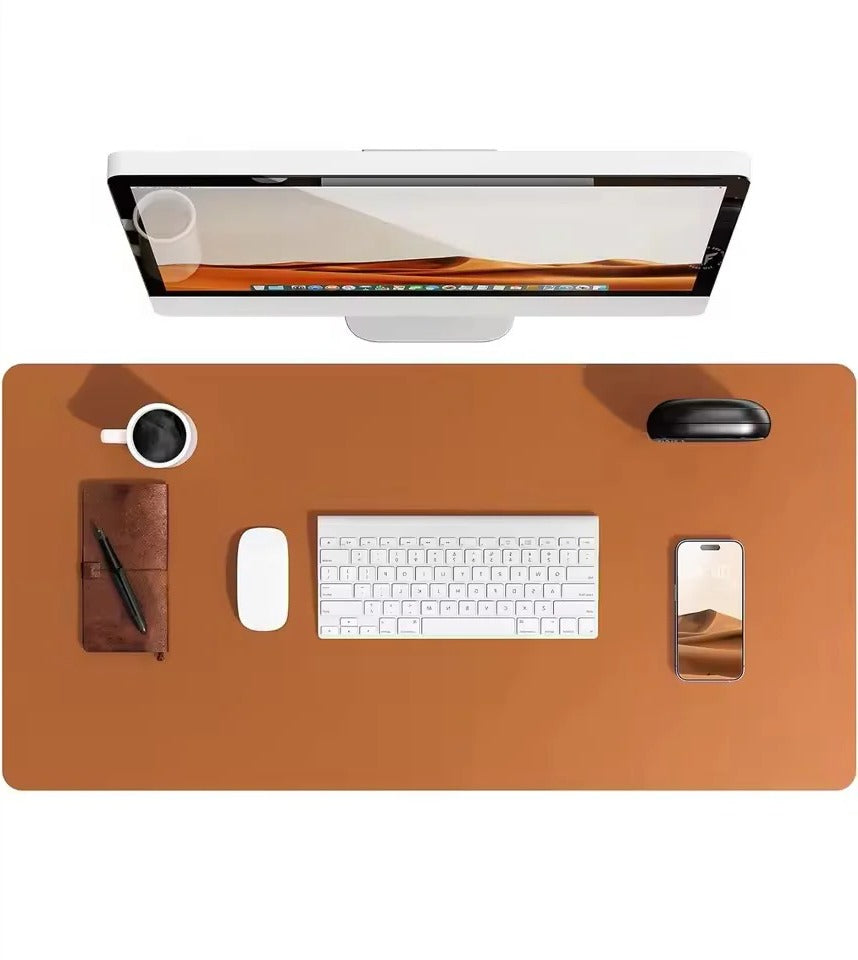 Elegancka Skórzana Podkładka Na Biurko Wodoodporna Duża Ochrona Zamszowa 3