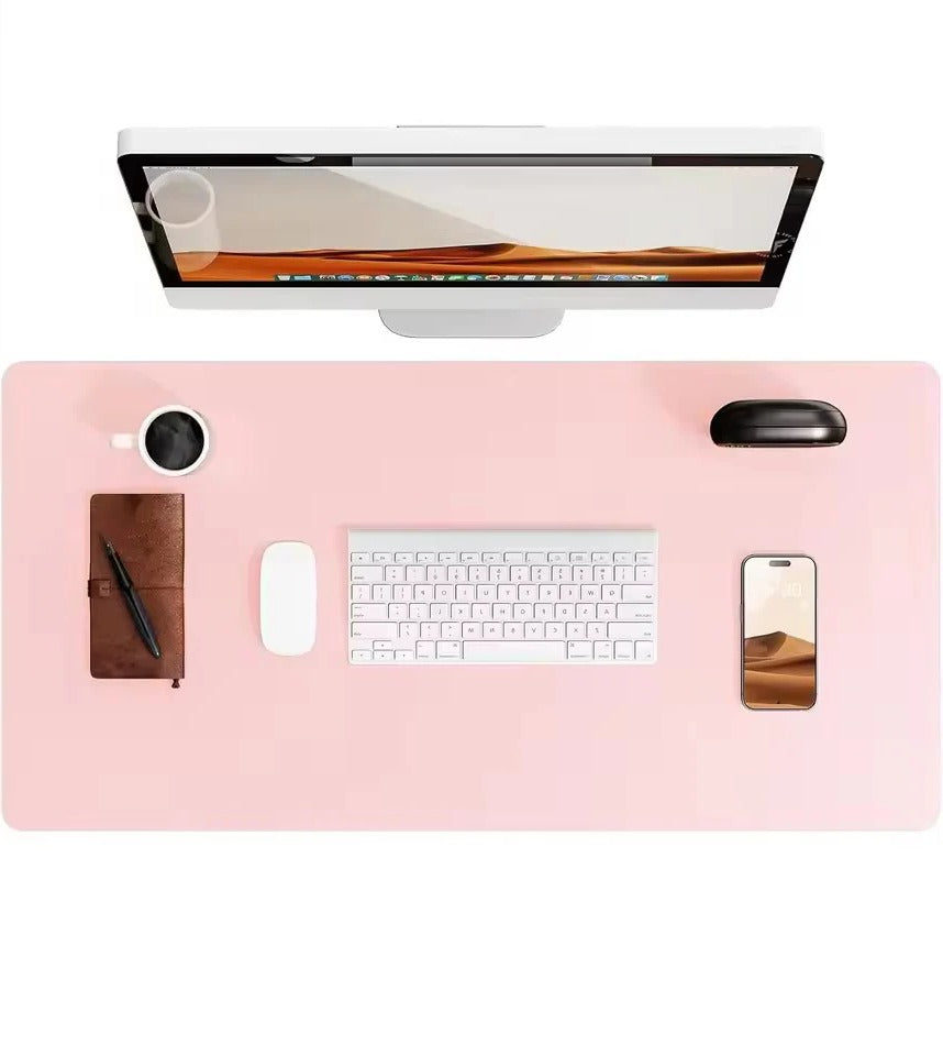 Elegancka Skórzana Podkładka Na Biurko Wodoodporna Duża Ochrona Zamszowa 4