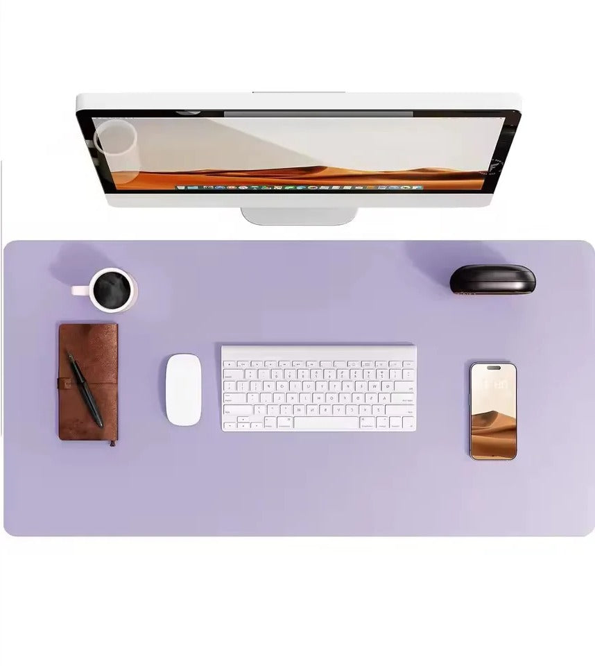 Elegancka Skórzana Podkładka Na Biurko Wodoodporna Duża Ochrona Zamszowa 6