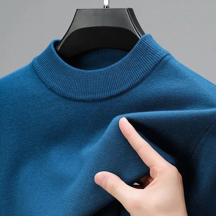 Elegancki Sweter Męski z Czystego Kaszmiru - Ponadczasowy i Wygodny Krój 2