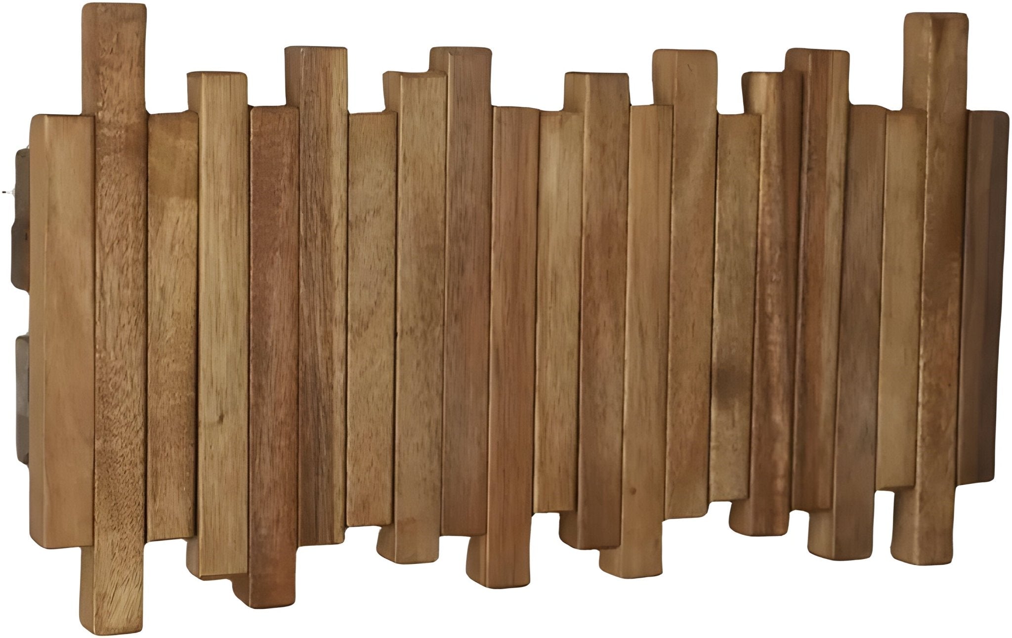 Elegancki Wieszak Stojący na Ubrania z Naturalnego Drewna - Składany i Funkcjonalny 0