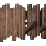 Elegancki Wieszak Stojący na Ubrania z Naturalnego Drewna - Składany i Funkcjonalny 2