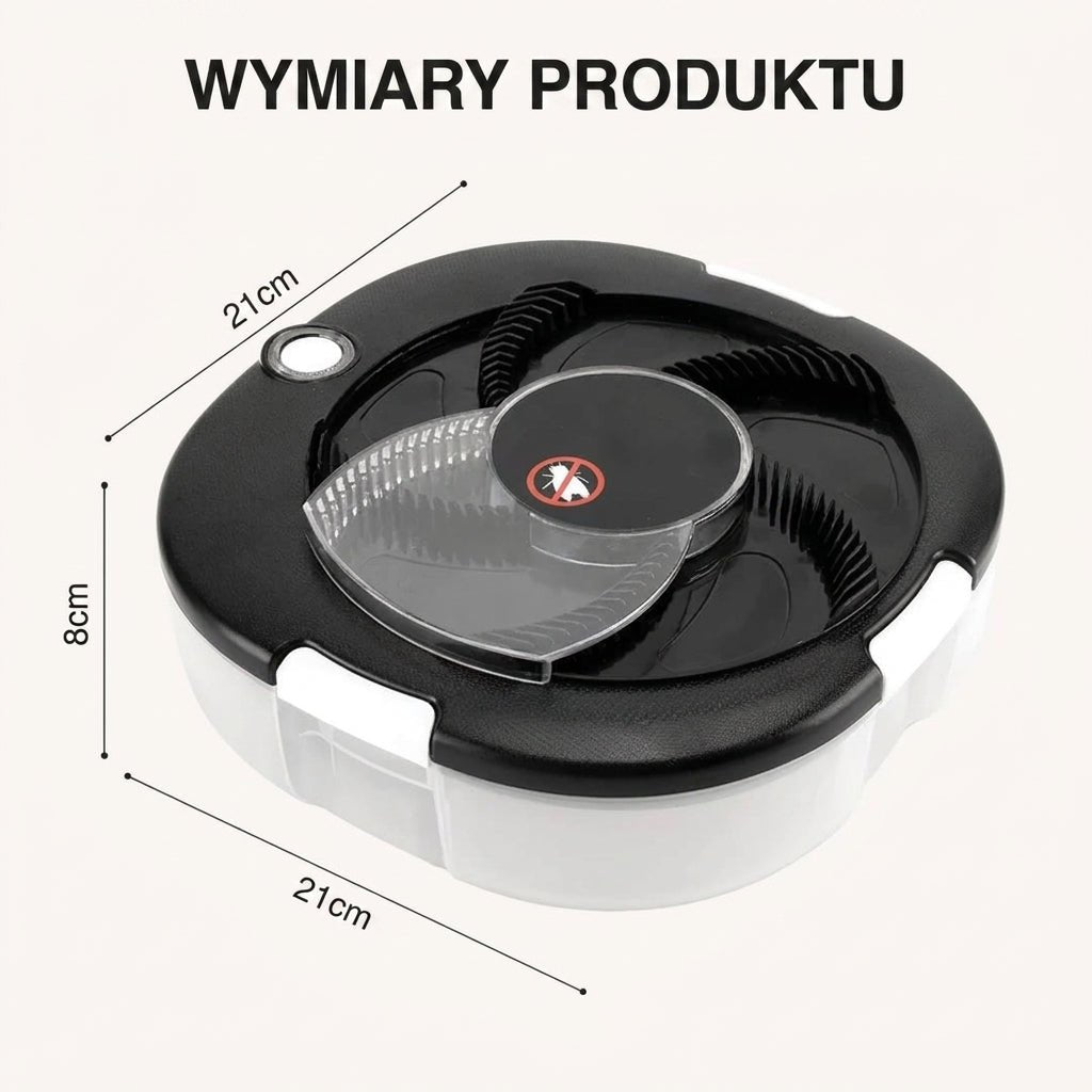 Elektryczna Pułapka na Muchy do Kuchni – Akumulator 1200 mAh, USB, 5 Stacji Przynęt 3