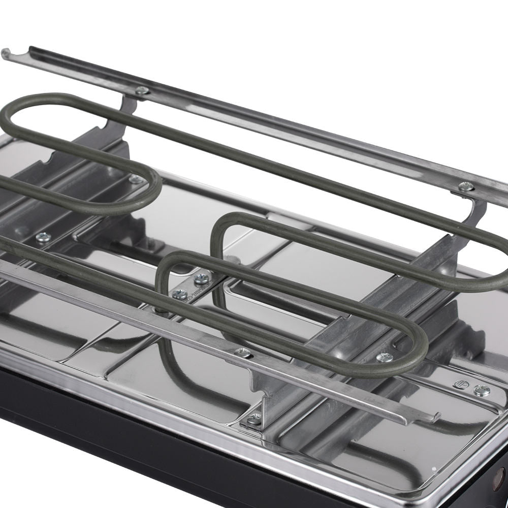 Elektryczny Grill Domowy z Odwracalną Płytą i 8 Tacami 1500W 5