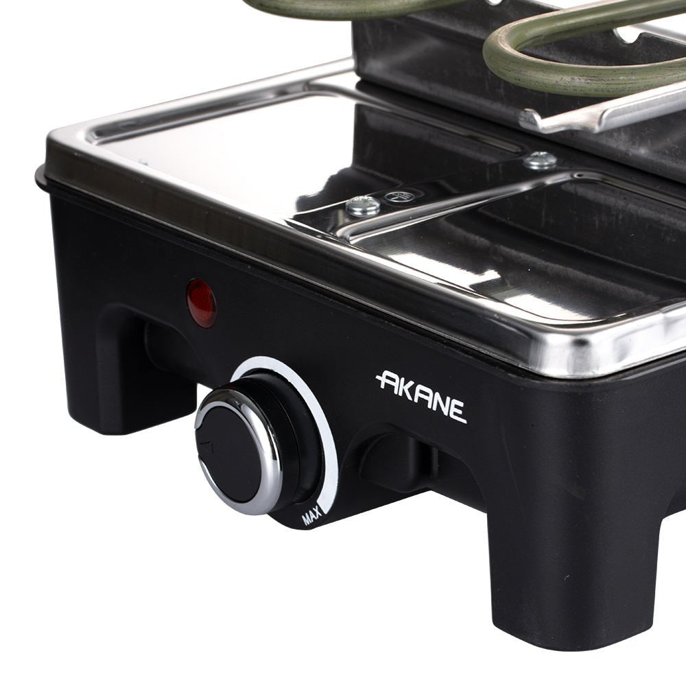 Elektryczny Grill Domowy z Odwracalną Płytą i 8 Tacami 1500W 6
