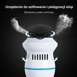 Elektryczny Pilnik do Stóp z Pochłaniaczem– Akumulatorowy, Ergonomiczna Pielęgnacja w Domu 