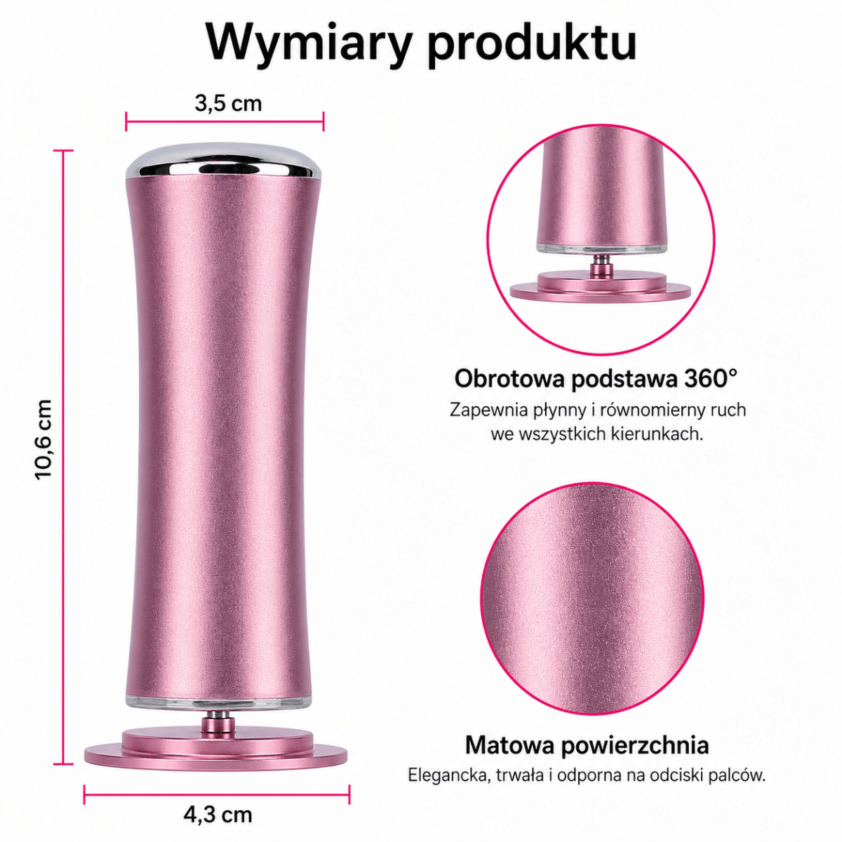 Elektryczny Pilnik do Stóp z Regulacją Prędkości 5