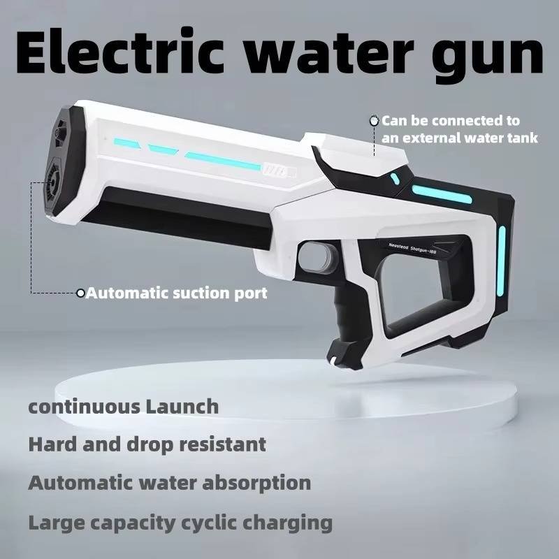 Elektryczny Pistolet na Wodę Automatyczny z Napełnianiem – Zasięg 8-10 m, 300 ml 3