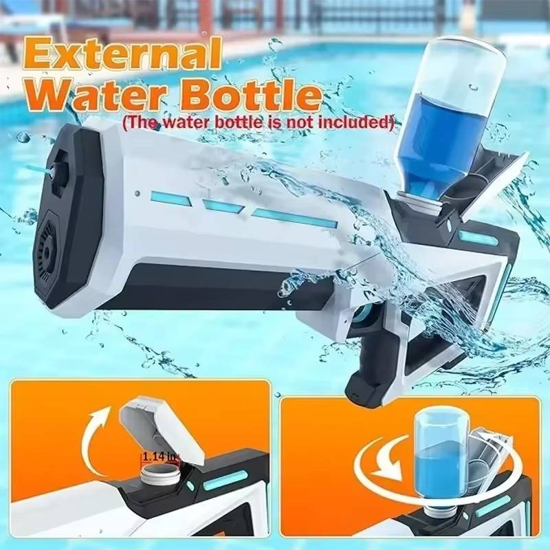 Elektryczny Pistolet na Wodę Automatyczny z Napełnianiem – Zasięg 8-10 m, 300 ml 6