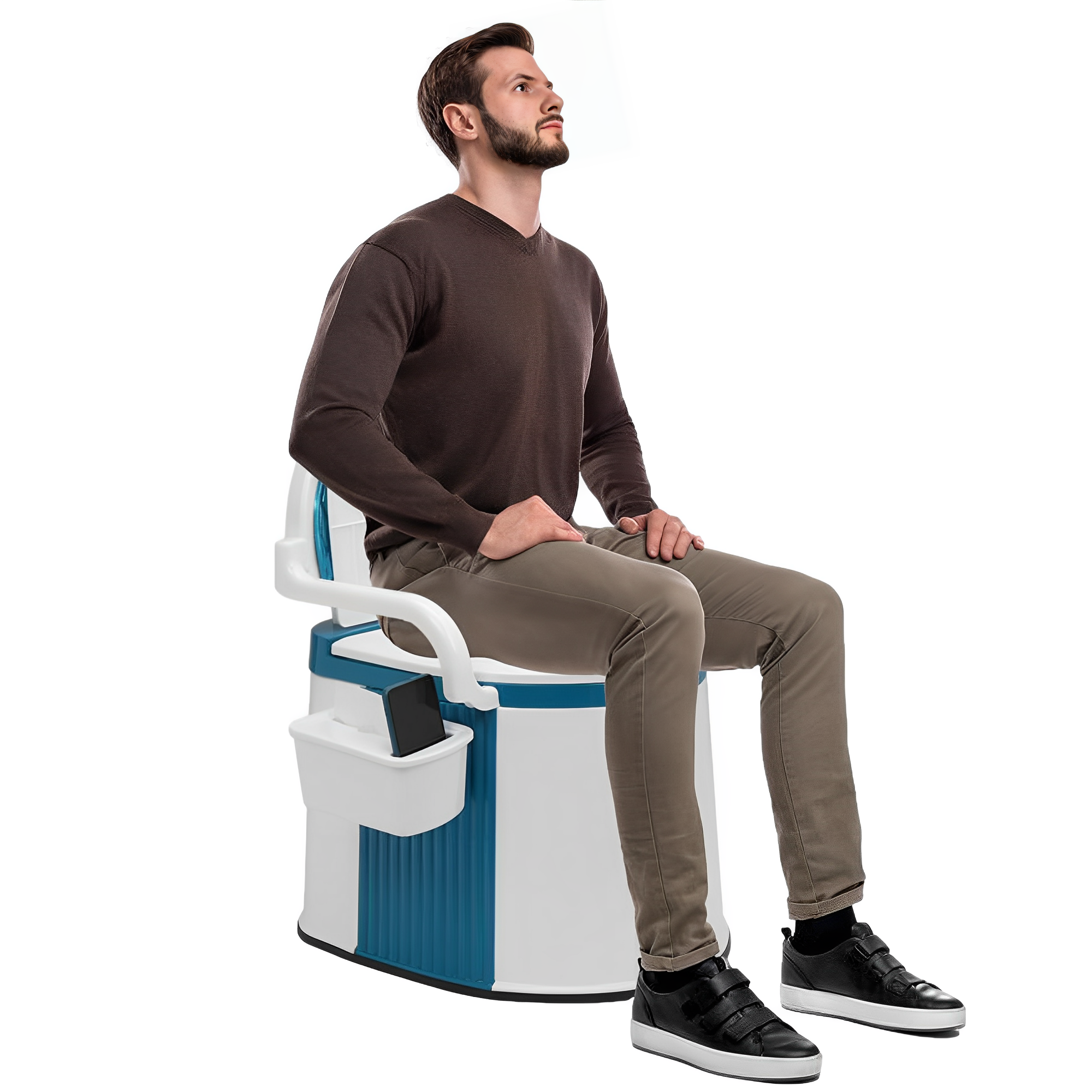 Ergonomiczna Toaleta Przenośna dla Dorosłych - Idealna na Działkę i Podróże 0