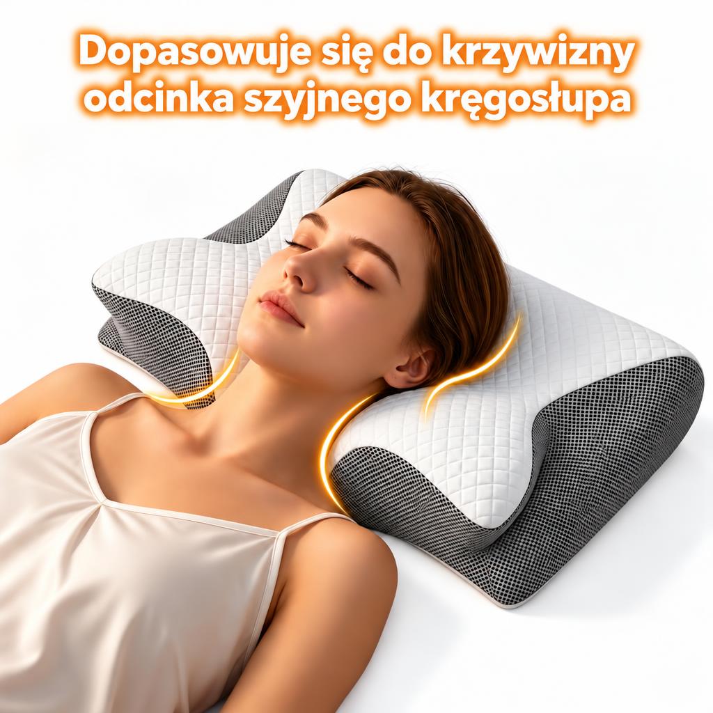 Ergonomiczna poduszka do snu z oddychającego materiału dla lepszego wypoczynku 5