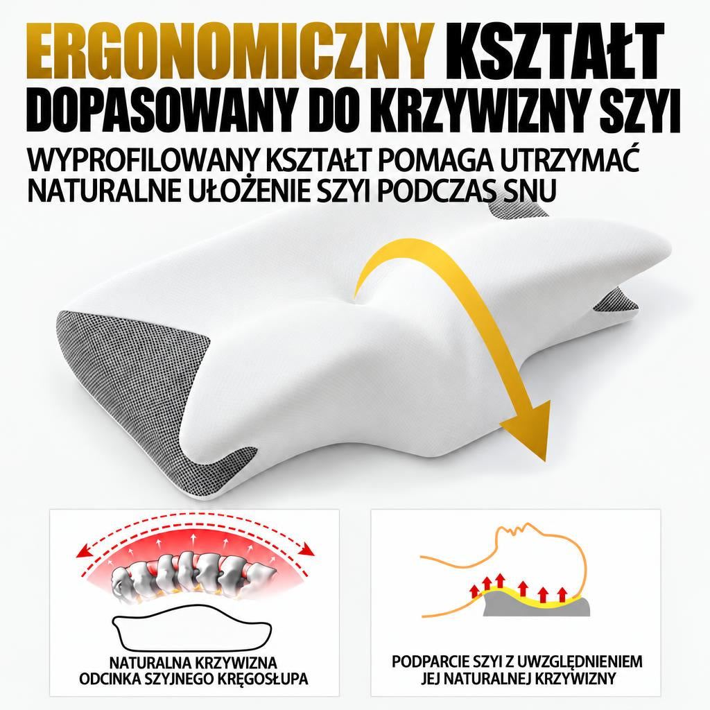 Ergonomiczna poduszka do snu z oddychającego materiału dla lepszego wypoczynku 6