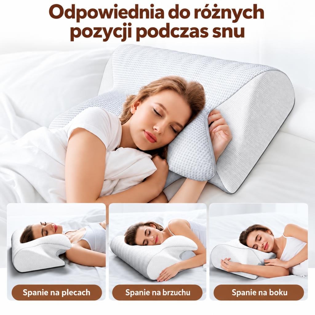 Ergonomiczna poduszka do snu z oddychającego materiału dla lepszego wypoczynku 15