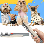 Ergonomiczne Narzędzie do Pielęgnacji Zwierząt - Usuwanie Kołtunów i Luźnego Futra dla Psów i Kotów 0