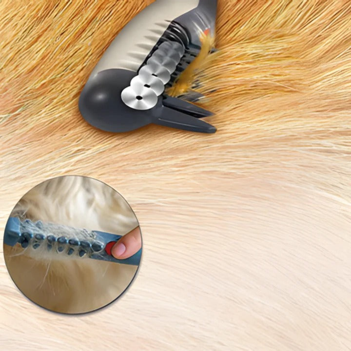 Ergonomiczne Narzędzie do Pielęgnacji Zwierząt - Usuwanie Kołtunów i Luźnego Futra dla Psów i Kotów 4