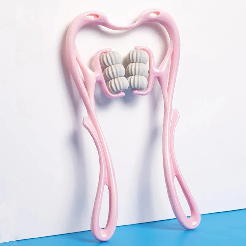 Ergonomiczny Masażer Ręczny Szyi i Ramion z Wałkami Ugniatającymi 1