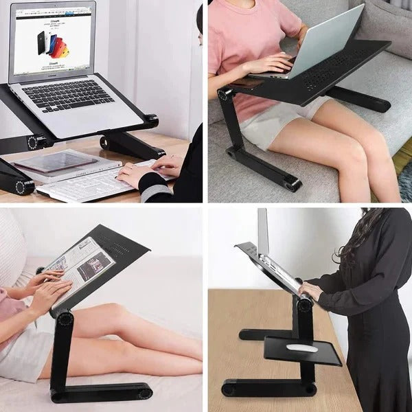 Ergonomiczny Stojak na Laptopa z Regulacją Wysokości i Płytką Pod Mysz 3
