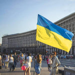 Flaga Ukrainy z Poliesteru – Odporna na Warunki Atmosferyczne, Mosiężne Przelotki, Różne Rozmiary 1