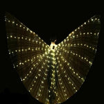 Fluorescencyjne Skrzydła Motyla LED z Wielokolorowym Oświetleniem i Regulowanymi Paskami 1