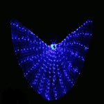 Fluorescencyjne Skrzydła Motyla LED z Wielokolorowym Oświetleniem i Regulowanymi Paskami 3