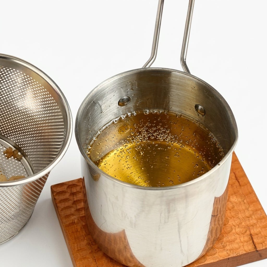 Frytownica Olejowa Mini 1200 ml ze Stali Nierdzewnej z Koszem Sitkowym – Idealna do Małych Kuchni 4