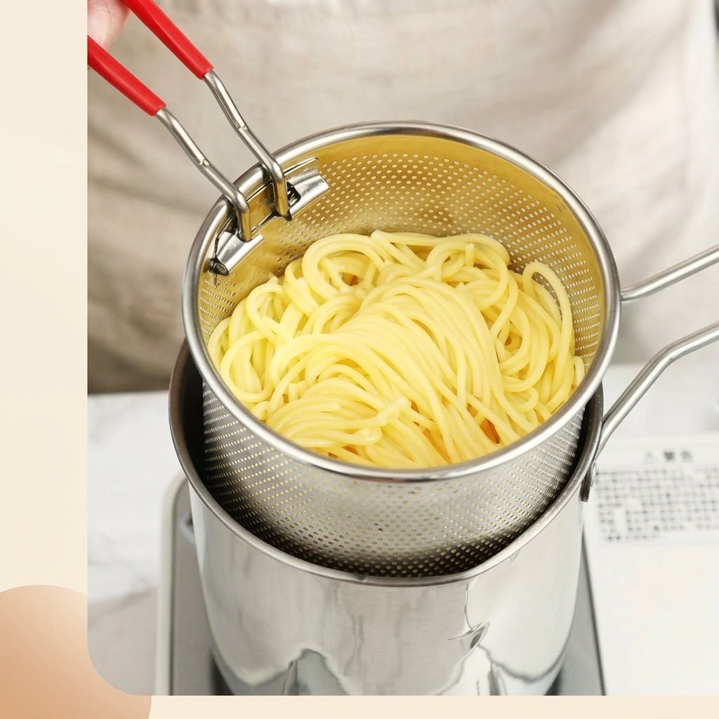 Frytownica Olejowa Mini 1200 ml ze Stali Nierdzewnej z Koszem Sitkowym – Idealna do Małych Kuchni 9