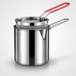 Frytownica Olejowa Mini 1200 ml ze Stali Nierdzewnej z Koszem Sitkowym – Idealna do Małych Kuchni 3