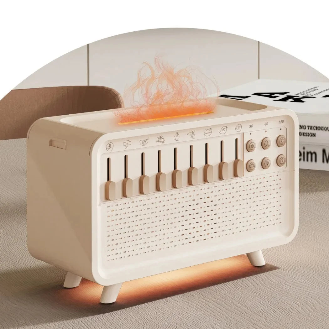 Generator Białego Szumu z Nawilżaczem Powietrza i Lampką Nocną – 8 Dźwięków, Bluetooth, Dyfuzor Aromatów 1