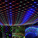 Girlanda Świetlna Solarne z Siatki – Oświetlenie Zewnętrzne na Wydarzenia, Wodoodporna, 200 LED 2