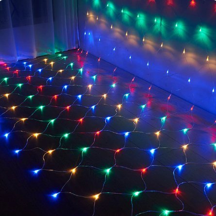 Girlanda Świetlna Solarne z Siatki – Oświetlenie Zewnętrzne na Wydarzenia, Wodoodporna, 200 LED 5