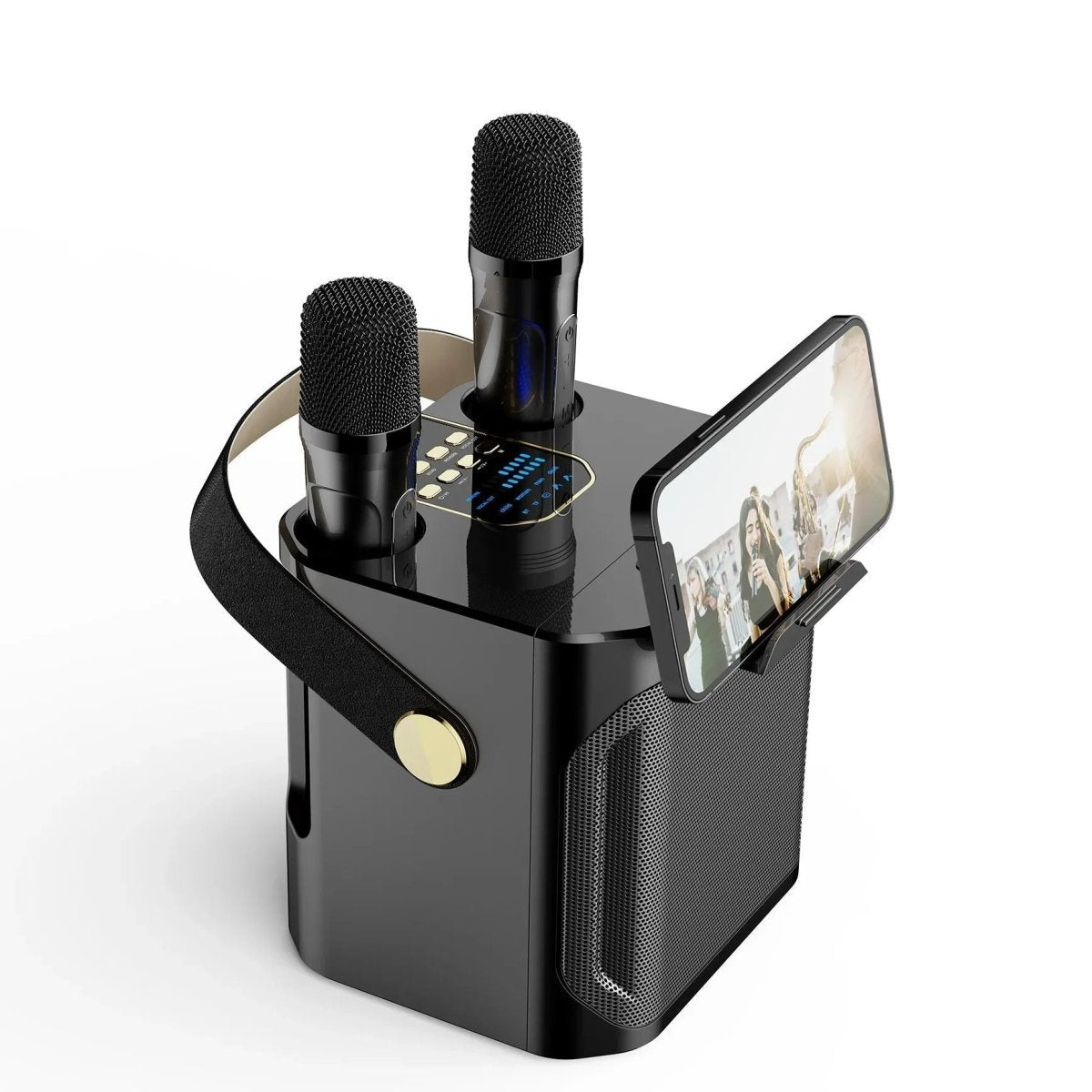 Głośnik Bluetooth Przenośny z Dźwiękiem 360° i Podwójnym Mikrofonem – Idealny do Karaoke 1
