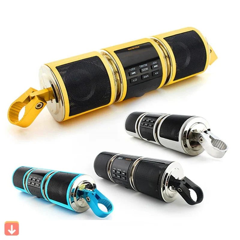 Głośnik Bluetooth do Motocykla z Radiem FM – Wodoodporny, Łatwy Montaż na Kierownicy 0