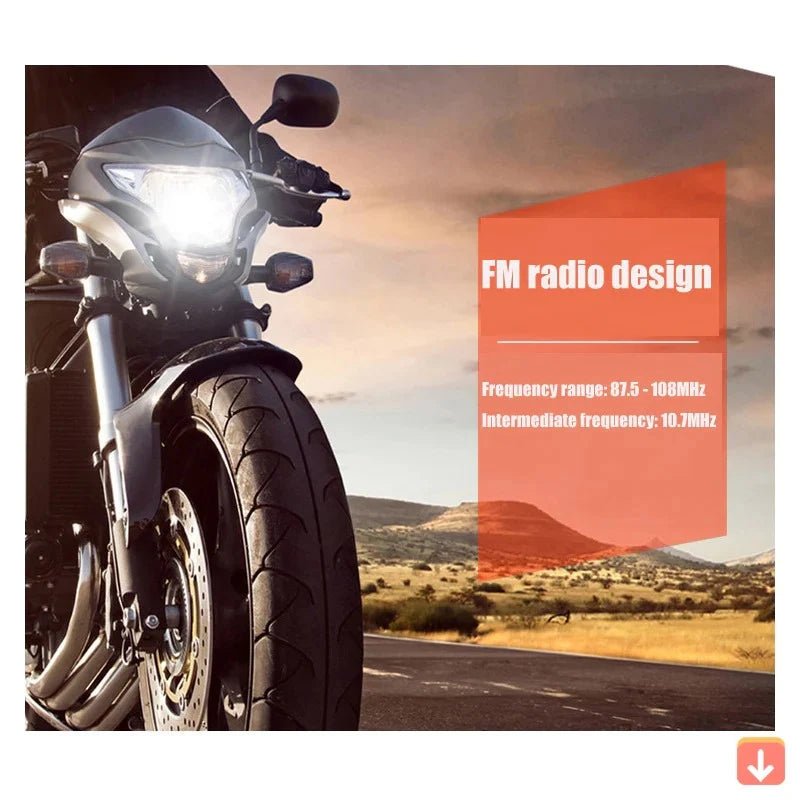 Głośnik Bluetooth do Motocykla z Radiem FM – Wodoodporny, Łatwy Montaż na Kierownicy 5