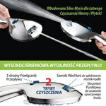 Głowica Prysznicowa Ręczna z Regulacją Ciśnienia i 8 Trybami Natrysku, Wąż 1,8 m 5
