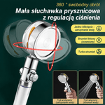 Głowica Prysznicowa z Turbowentylatorem – Regulacja Kąta, Oszczędność Wody, Łatwa Instalacja