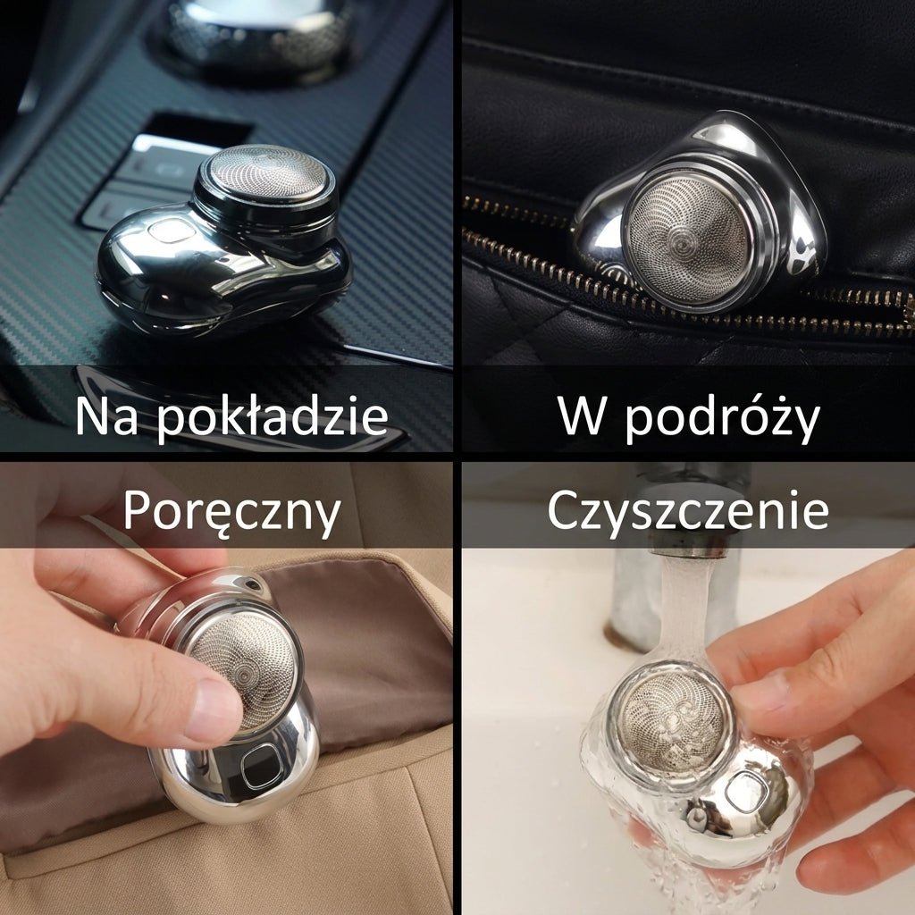 Golarka Elektryczna Męska Mini-Shave – Wodoodporna, Szybkie Ładowanie, Kompaktowa 9