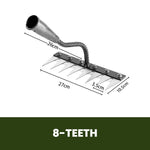 Grabie Ogrodowe z Wymiennymi Głowicami – Stal Węglowa, Ergonomiczny Uchwyt, 17,5-27 cm 4