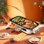 Grill Elektryczny Bezdymny 1500 W – Domowy Grill z Nieprzywierającą Płytą do Wnętrz 1