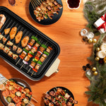 Grill Elektryczny Bezdymny 1500 W – Domowy Grill z Nieprzywierającą Płytą do Wnętrz 2