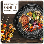 Grill Elektryczny Bezdymny Domowy 14 Cali z Powłoką Nieprzywierającą i Regulowanym Termostatem 10
