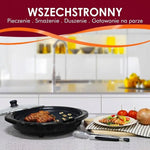 Grill Elektryczny Bezdymny Domowy 14 Cali z Powłoką Nieprzywierającą i Regulowanym Termostatem 7