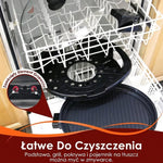 Grill Elektryczny Bezdymny Domowy 14 Cali z Powłoką Nieprzywierającą i Regulowanym Termostatem 8