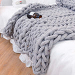 Gruby Koc Ciepły Chenille 100x150 cm – Miękki Koc na Sofę i do Relaksu 5