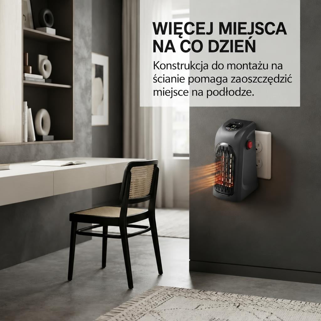 Grzejnik Elektryczny 2000 W z Regulacją Mocy – Przenośny Do Małych i Średnich Pomieszczeń 5
