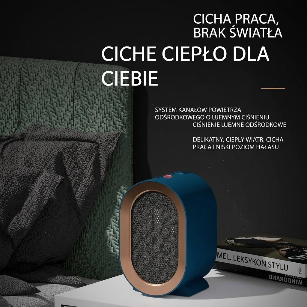 Grzejnik Elektryczny Energooszczędny Przenośny z Ceramicznym Elementem do Pomieszczeń 20 m² 5